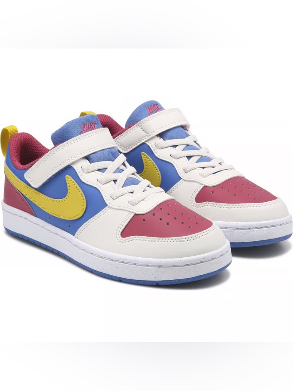 NEW Nike Court Borough Low Recraft GS 'Sweet Beet Comet Blue Citron'